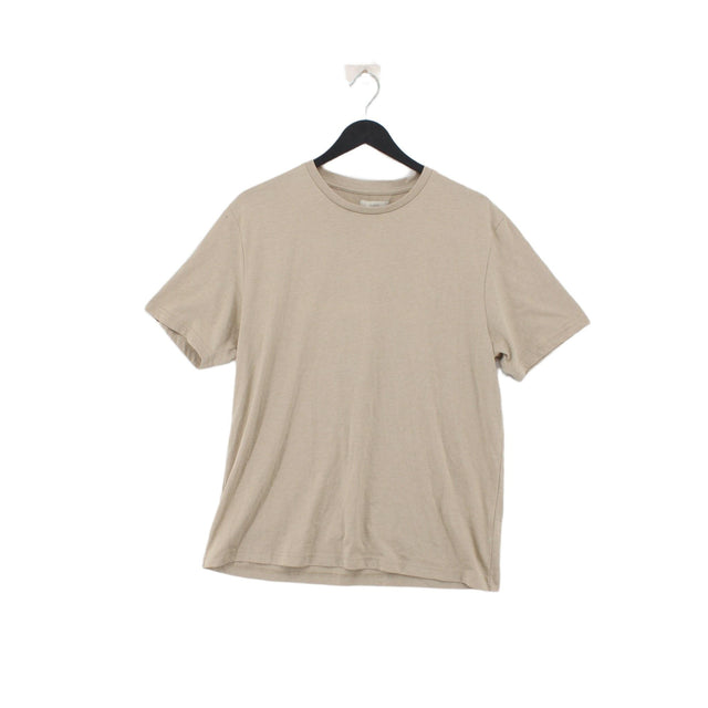 Moss Men's T-Shirt XL Cream Polyester with Cotton