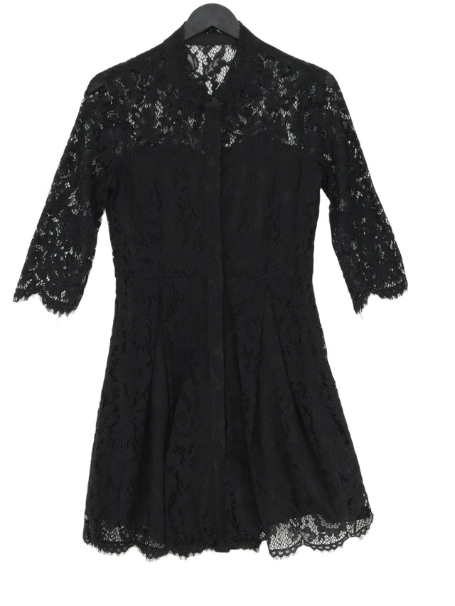 Jack Wills Women's Mini Dress UK 8 Black 100% Polyamide