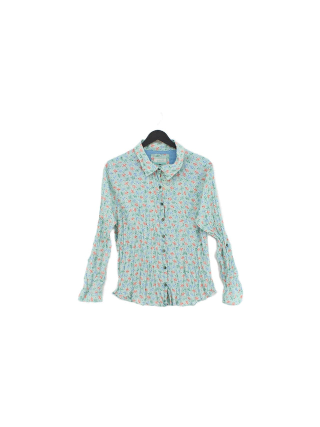 Seasalt Women's Shirt UK 16 Blue 100% Cotton