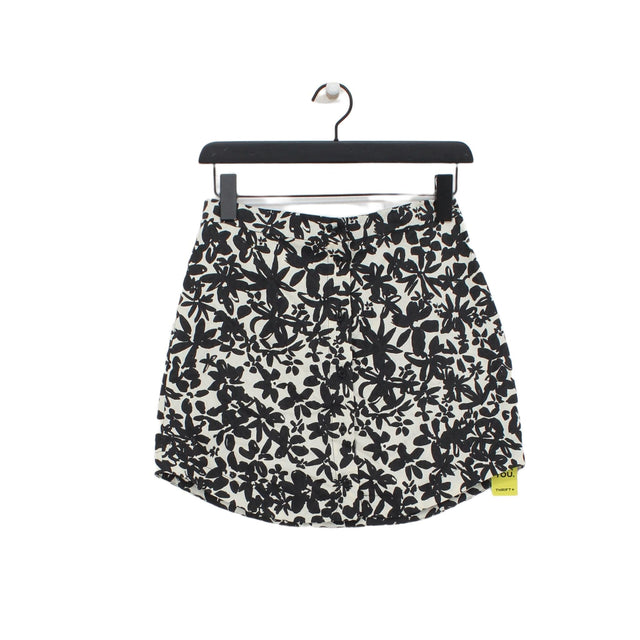 Topshop Women's Mini Skirt UK 10 Tan Cotton with Polyester
