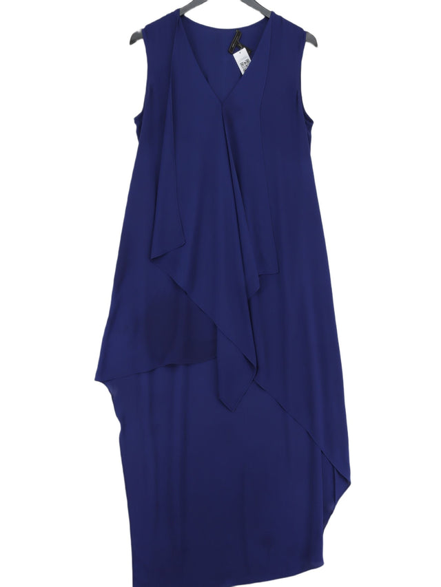 BCBGMAXAZRIA Women's Maxi Dress M Blue 100% Polyester