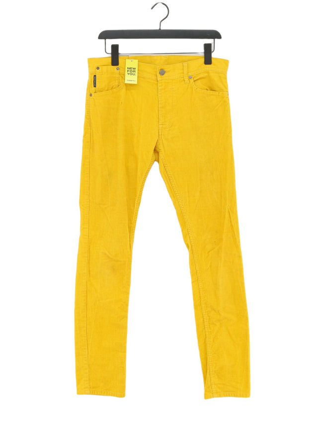 FiftyFiveDsl Women's Jeans W 29 in Yellow Cotton with Elastane