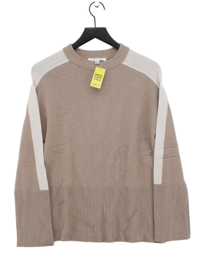 Forever New Women's Jumper XS Brown Wool with Cashmere, Polyamide, Viscose