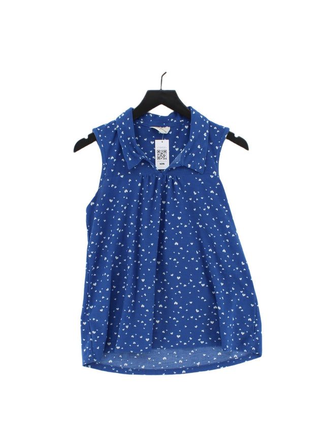 Next Women's Top UK 8 Blue 100% Polyester