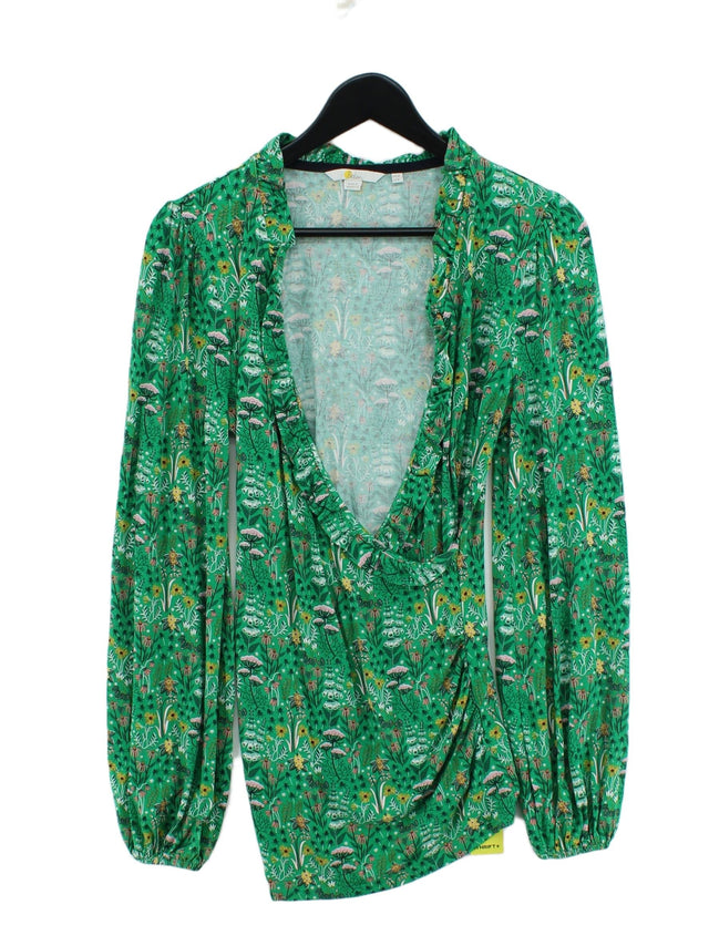 Boden Women's Mini Dress UK 12 Green Viscose with Elastane