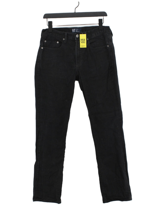 Gap Men's Jeans W 29 in; L 30 in Black Cotton with Elastane