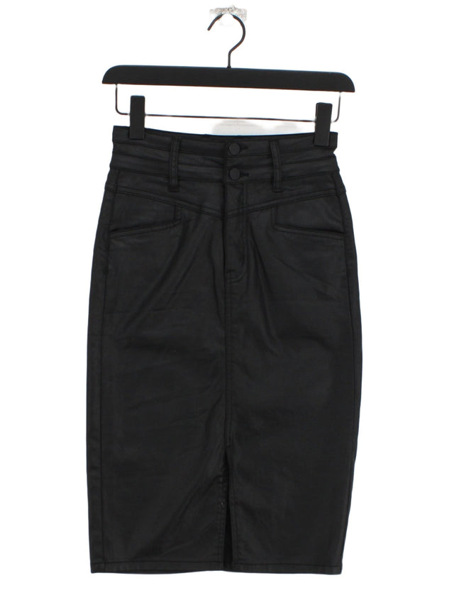 Portmans Women's Midi Skirt UK 6 Black Lyocell Modal with Elastane, Polyester