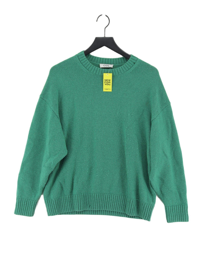 COS Women's Jumper XS Green 100% Wool