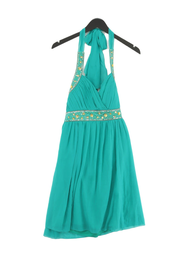 Jane Norman Women's Midi Dress UK 10 Green Polyester with Elastane