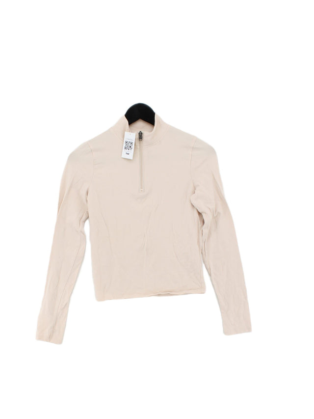 Hollister Women's Top M Cream Cotton with Elastane