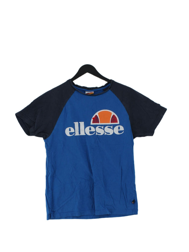 Ellesse Men's T-Shirt S Blue 100% Cotton