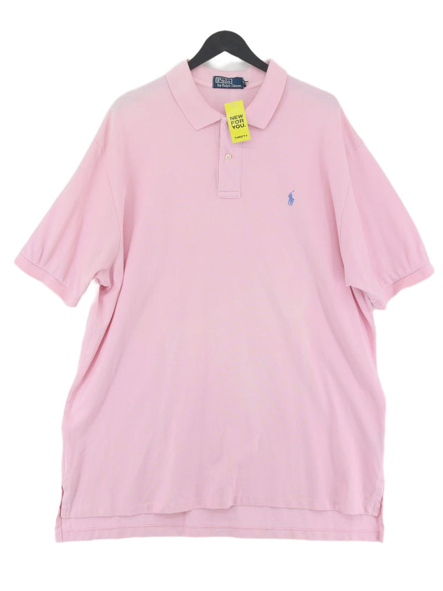 Ralph Lauren Men's Polo XXL Pink 100% Cotton