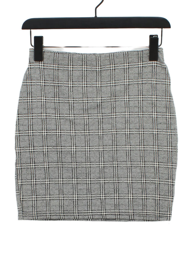New Look Women's Midi Skirt UK 8 Grey 100% Other