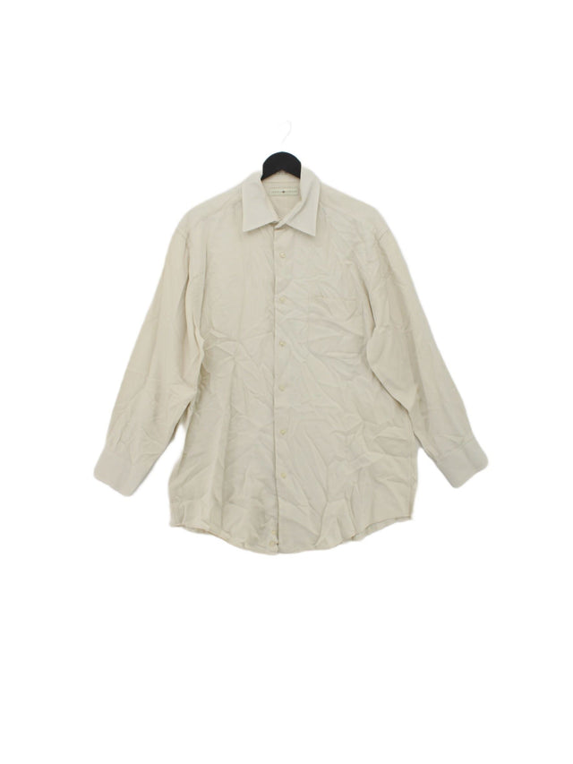 Joseph Abboud Men's Shirt Collar: 16 in Cream 100% Cotton