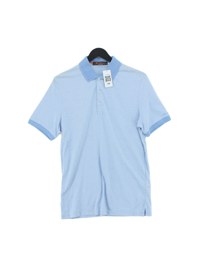 Ben Sherman Men's Polo XS Blue 100% Cotton