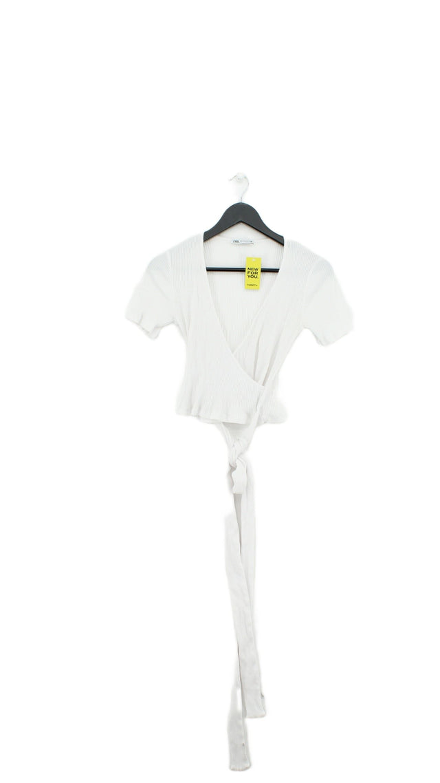 Zara Women's Top M White 100% Other