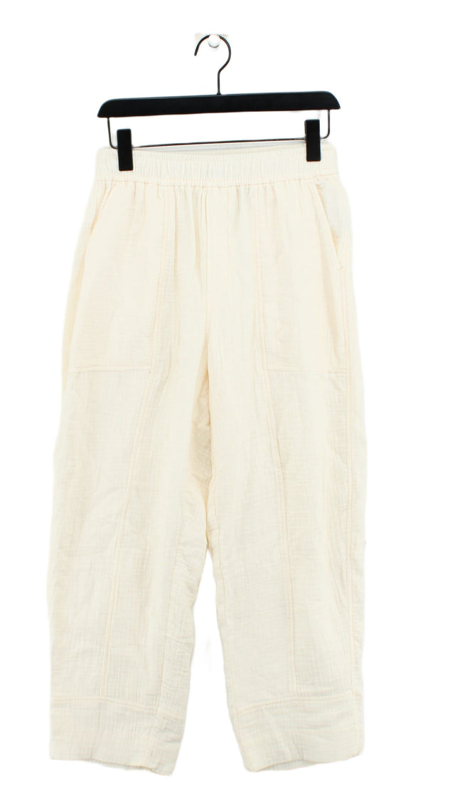Madewell Women's Suit Trousers S Cream 100% Cotton