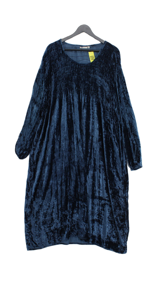 Theory Women's Maxi Dress M Blue 100% Viscose