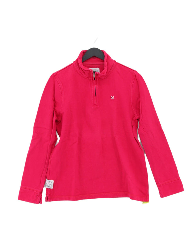 Crew Clothing Women's Jumper UK 14 Pink 100% Cotton