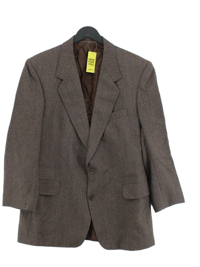 Magee Men's Blazer Chest: 40 in Grey Wool with Viscose