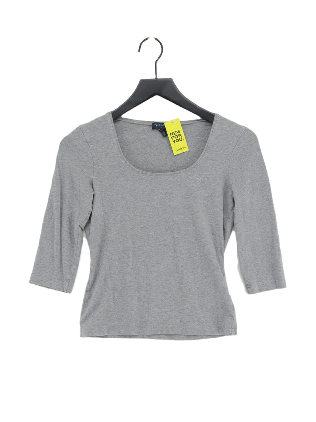 ESCADA Women's T-Shirt S Grey Cotton with Elastane