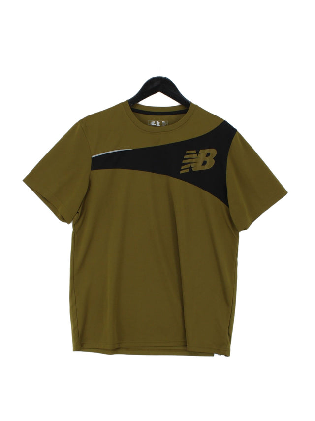 New Balance Men's T-Shirt XL Green 100% Polyester