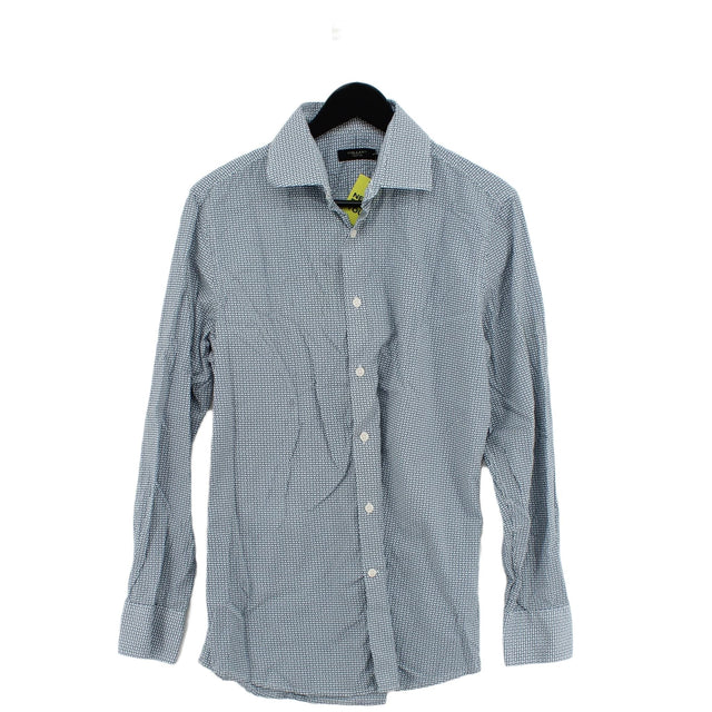 Holland Esquire Men's Shirt Chest: 40 in Blue 100% Cotton