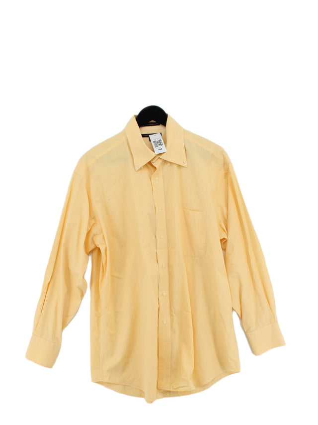 Tommy Hilfiger Men's Shirt L Yellow 100% Other