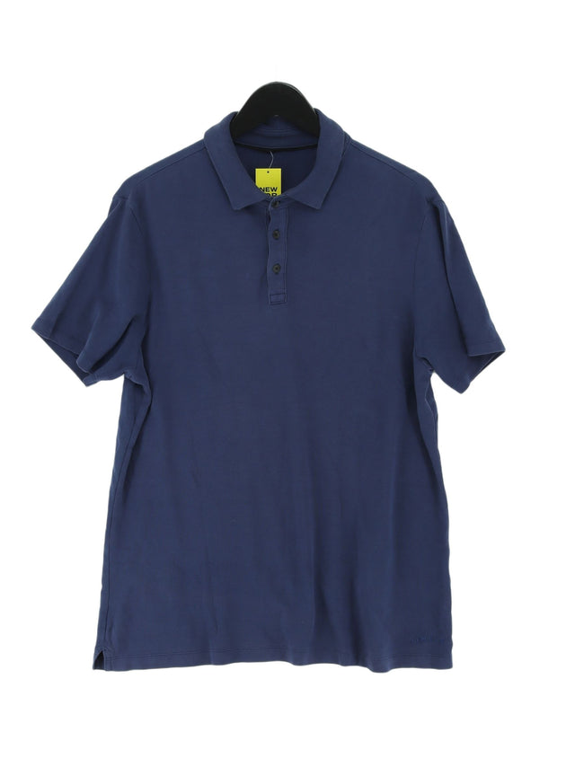 Orvis Men's Polo L Blue 100% Other