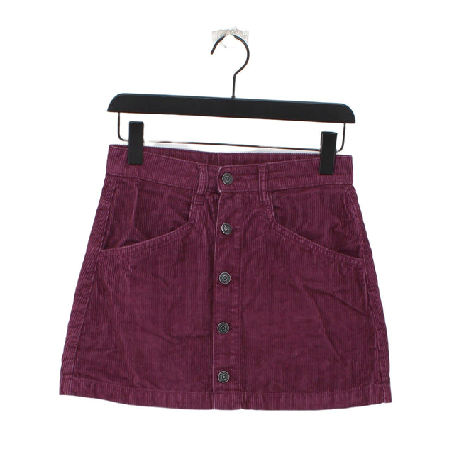 Free People Women's Mini Skirt UK 10 Purple 100% Other