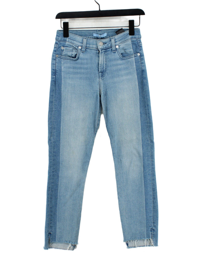 For All Mankind Women's Jeans W 26 in Blue Cotton with Polyester
