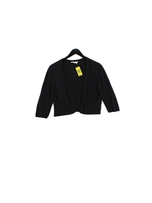 Seasalt Women's Cardigan UK 12 Black 100% Cotton