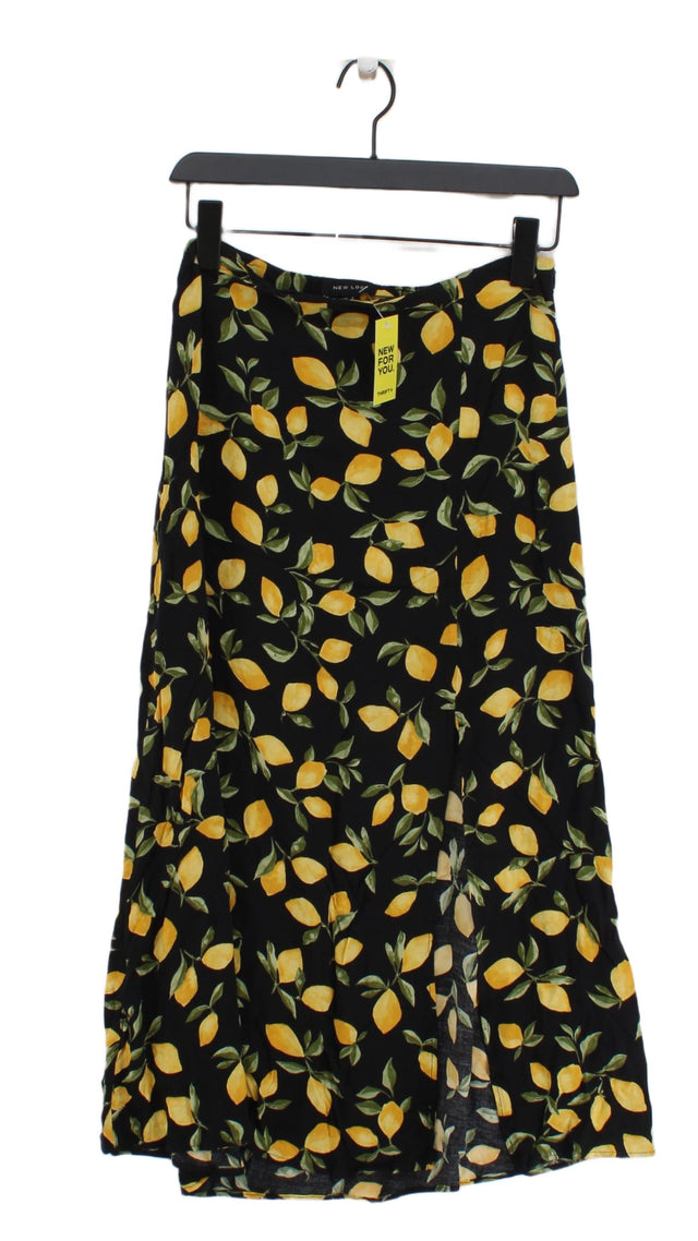 New Look Women's Maxi Skirt UK 8 Black 100% Viscose