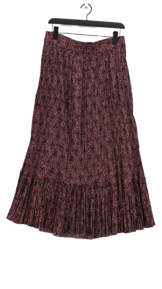 Zara Women's Midi Skirt L Multi 100% Polyester
