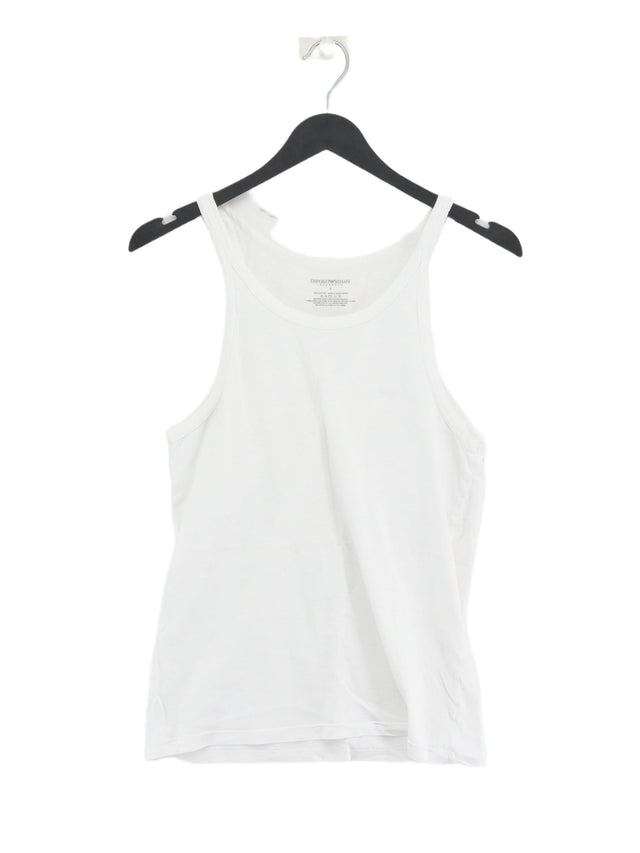 Emporio Armani Men's T-Shirt S White 100% Cotton