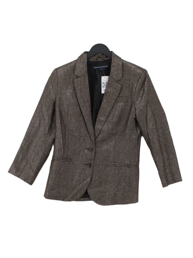 French Connection Women's Blazer UK 8 Silver