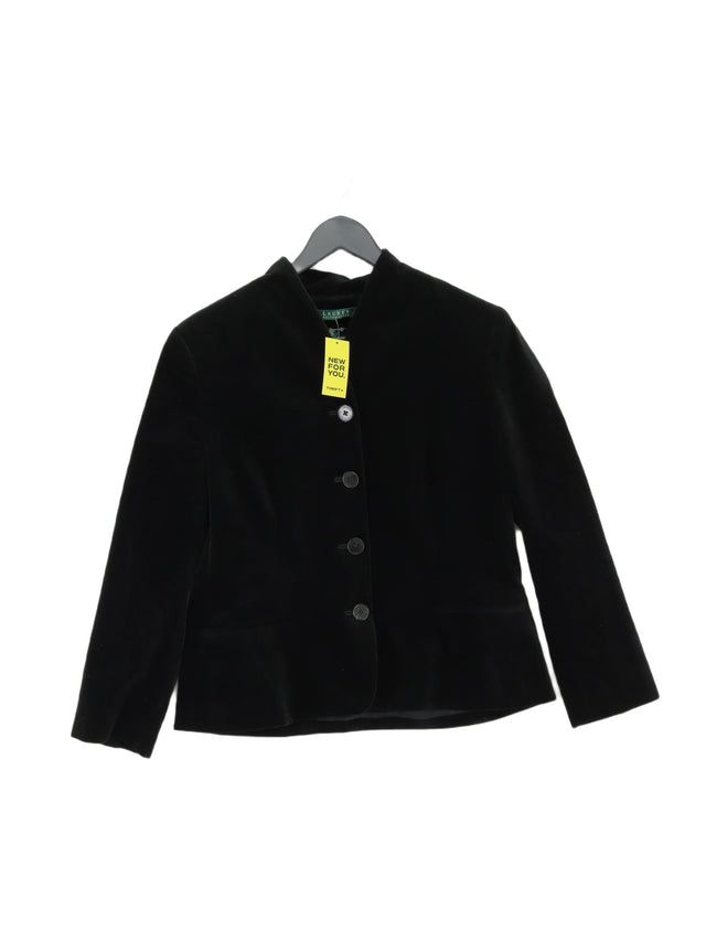 Ralph Lauren Women's Blazer UK 14 Black Cotton with Other