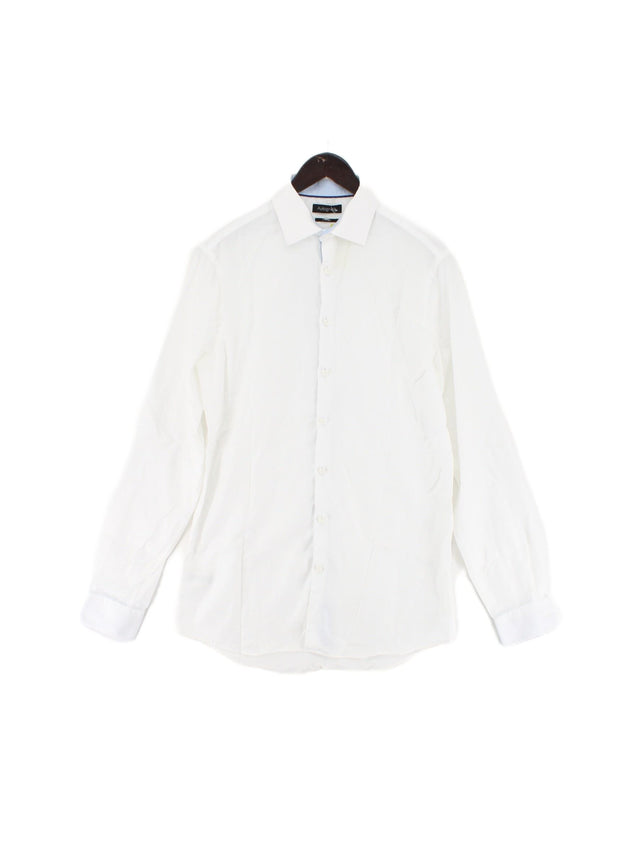 Autograph Men's Shirt Collar: 15.5 in White 100% Cotton