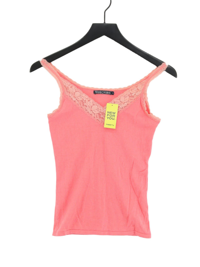 Woolovers Women's T-Shirt S Pink 100% Cotton