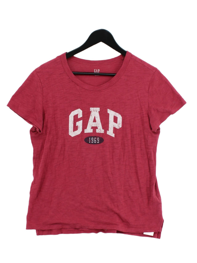 Gap Women's T-Shirt XS Red 100% Cotton