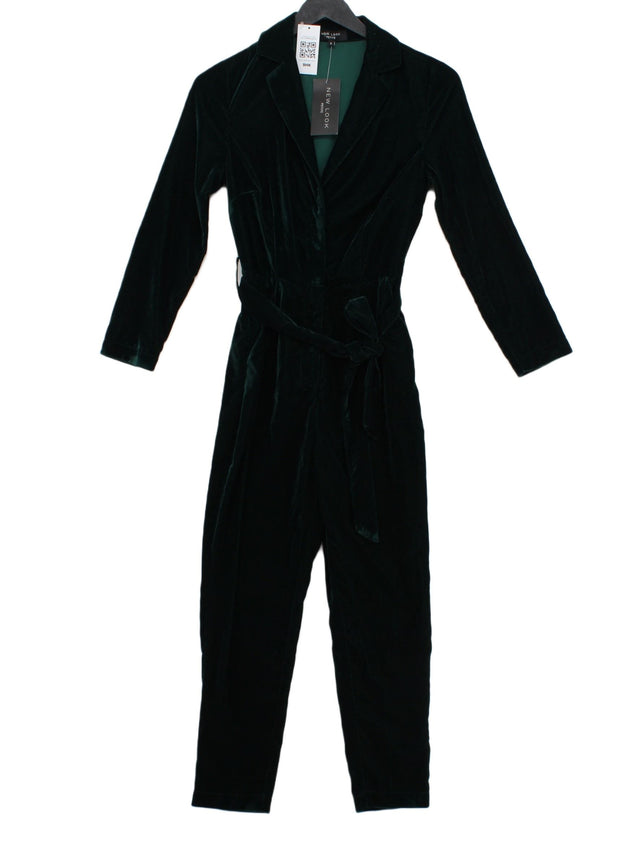 New Look Women's Jumpsuit UK 6 Green 100% Polyester