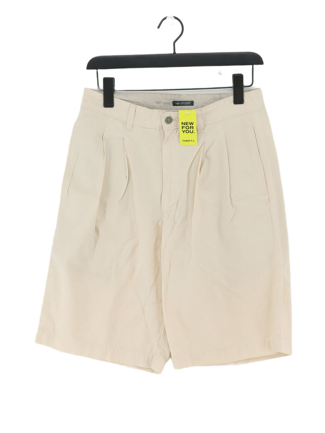 DOCKERS Men's Shorts W 31 in Cream 100% Cotton