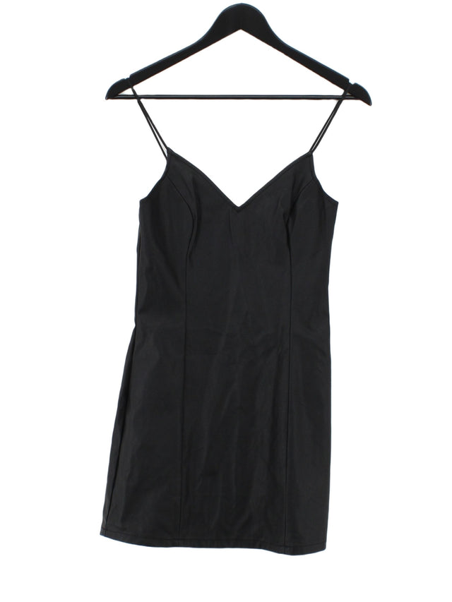 Abercrombie & Fitch Women's Midi Dress XS Black Viscose with Polyester