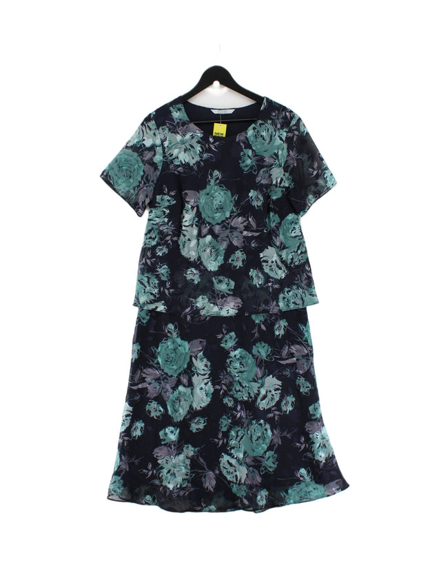 Debenhams Women's Midi Dress L Multi 100% Polyester