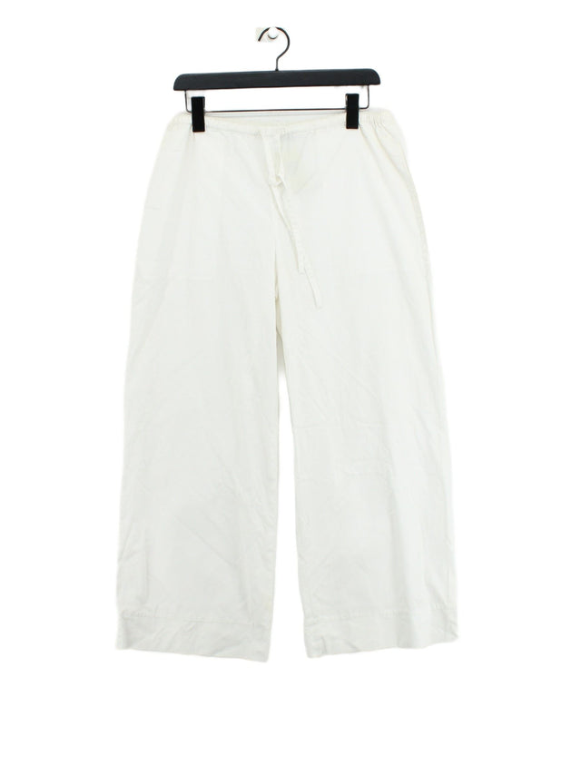 Betty Jackson Women's Suit Trousers UK 12 White 100% Cotton