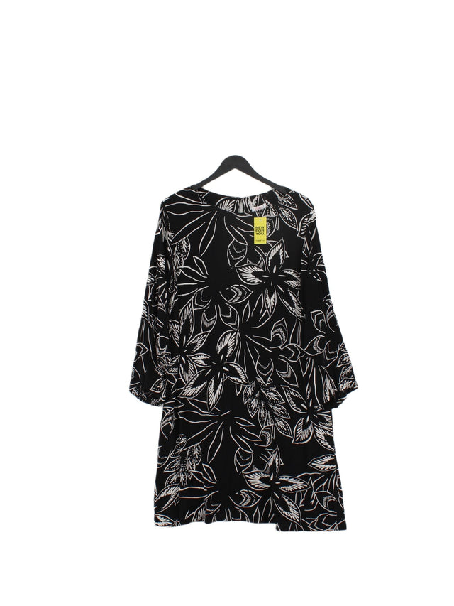 Finery Women's Midi Dress UK 20 Black 100% Viscose