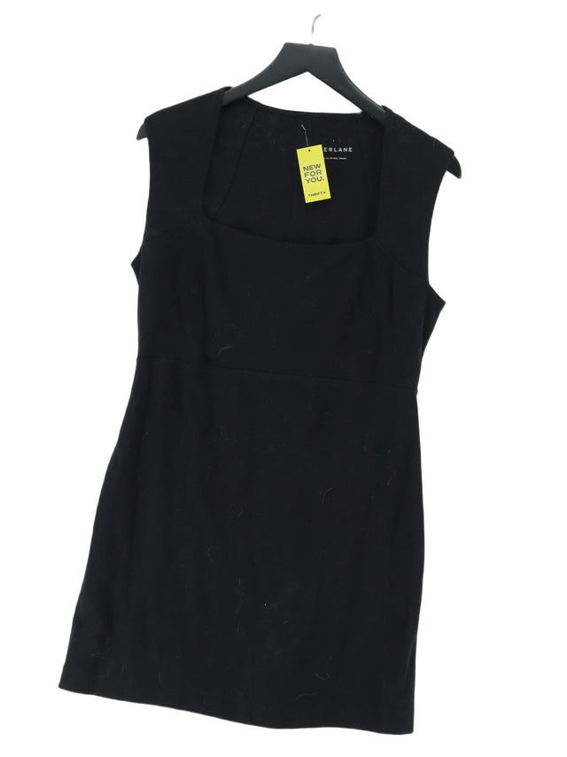 Everlane Women's Midi Dress M Black 100% Cotton