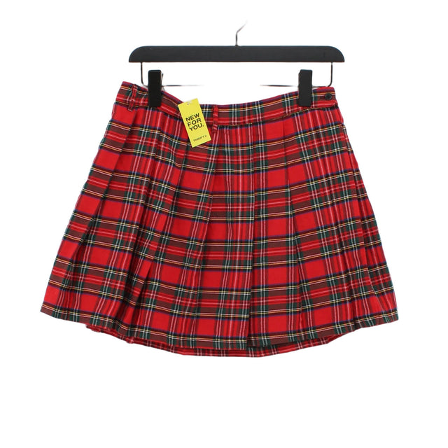Banned Women's Mini Skirt L Red 100% Polyester