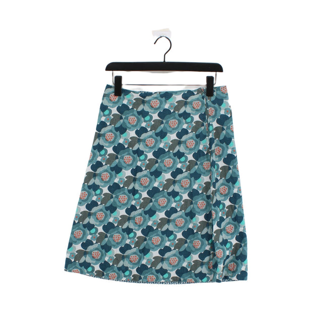 Seasalt Women's Midi Skirt W 30 in Blue 100% Cotton