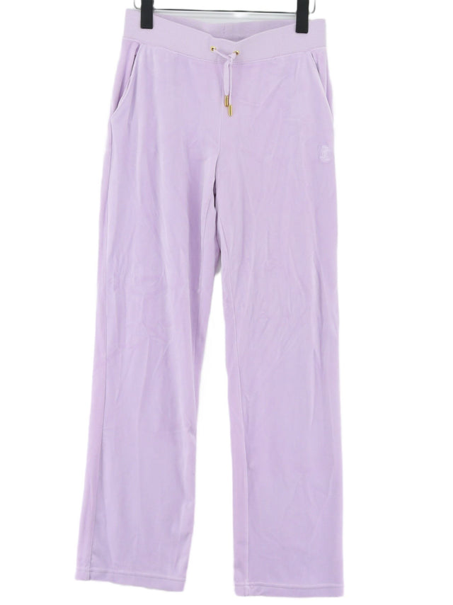 Juicy Couture Women's Sports Bottoms S Purple Polyester with Elastane